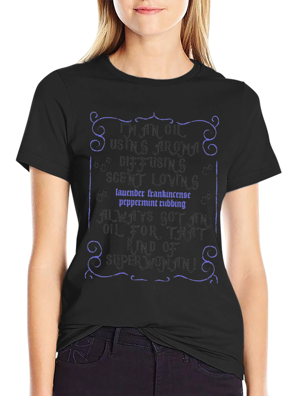 Essential Oil Superwoman T-Shirt - Aroma Diffusing Tee