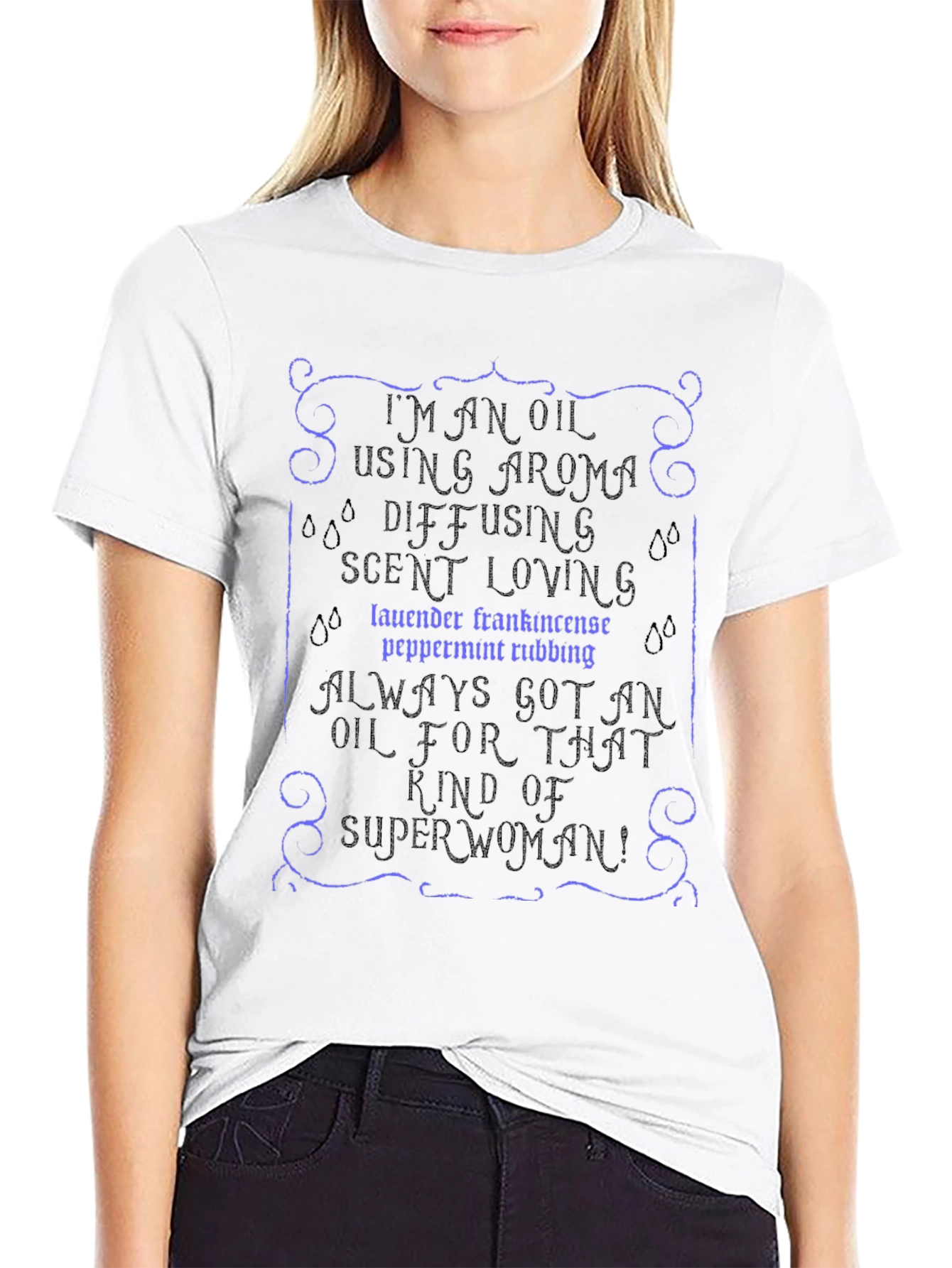 Essential Oil Superwoman T-Shirt - Aroma Diffusing Tee