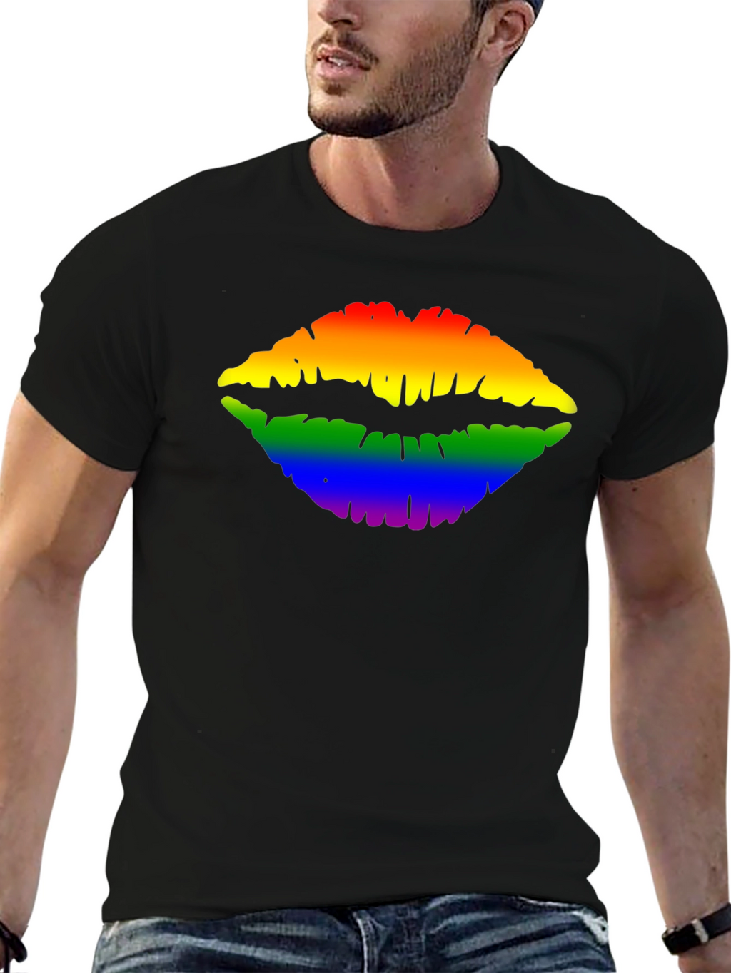 Rainbow Lips T-Shirt - Prideful Style