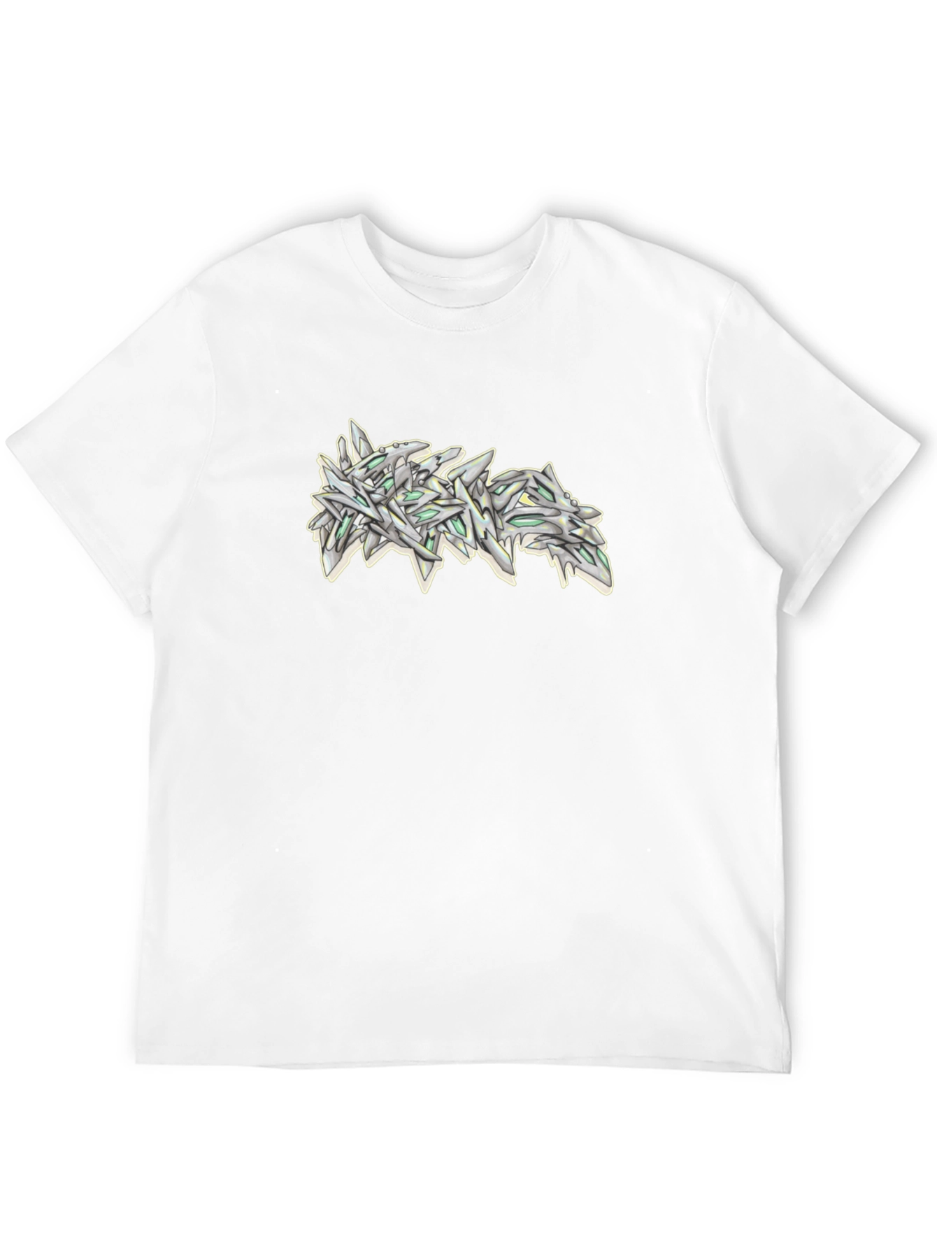 Urban Style Graphic Print Black T-Shirt