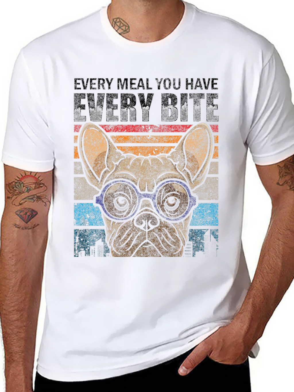 Every Bite Bulldog Graphic Tee