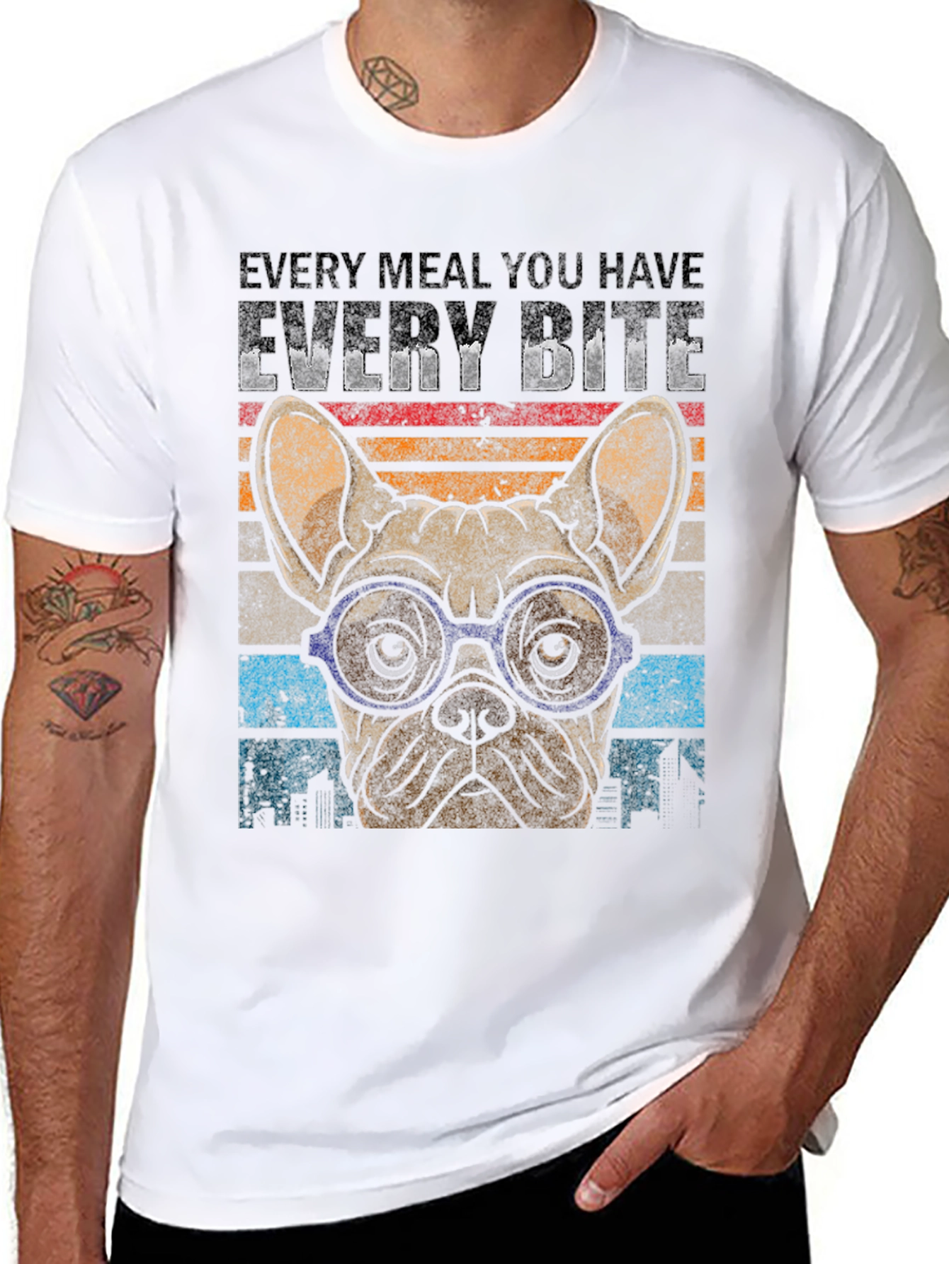 Every Bite Bulldog Graphic Tee