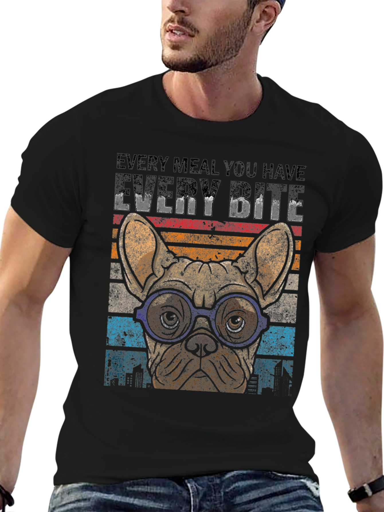 Every Bite Bulldog Graphic Tee