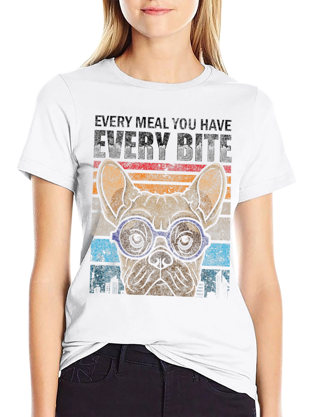 Every Bite Bulldog Graphic Tee