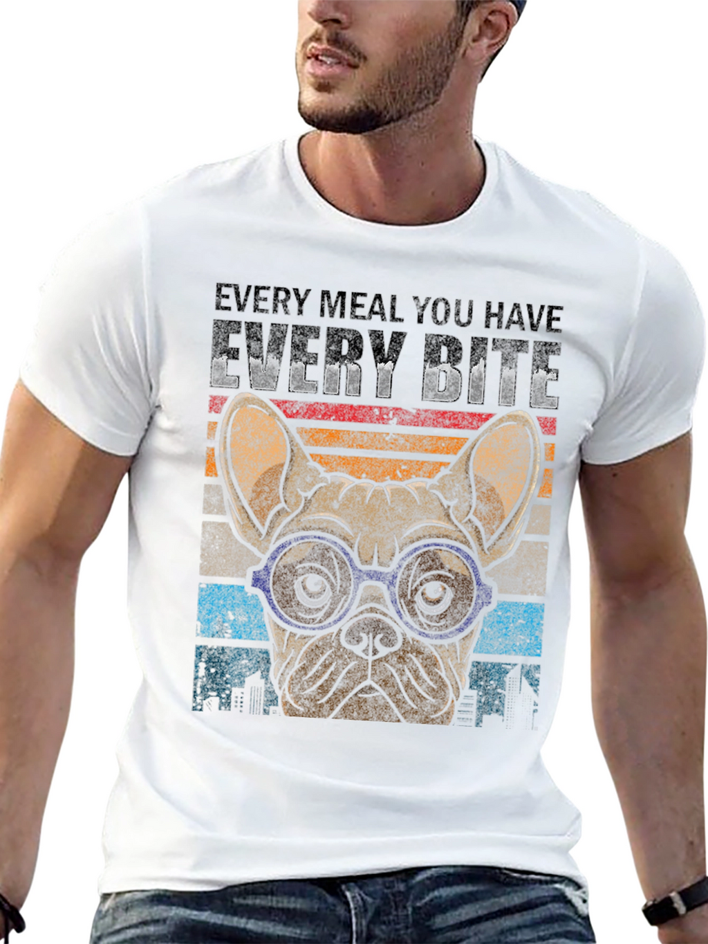 Every Bite Bulldog Graphic Tee