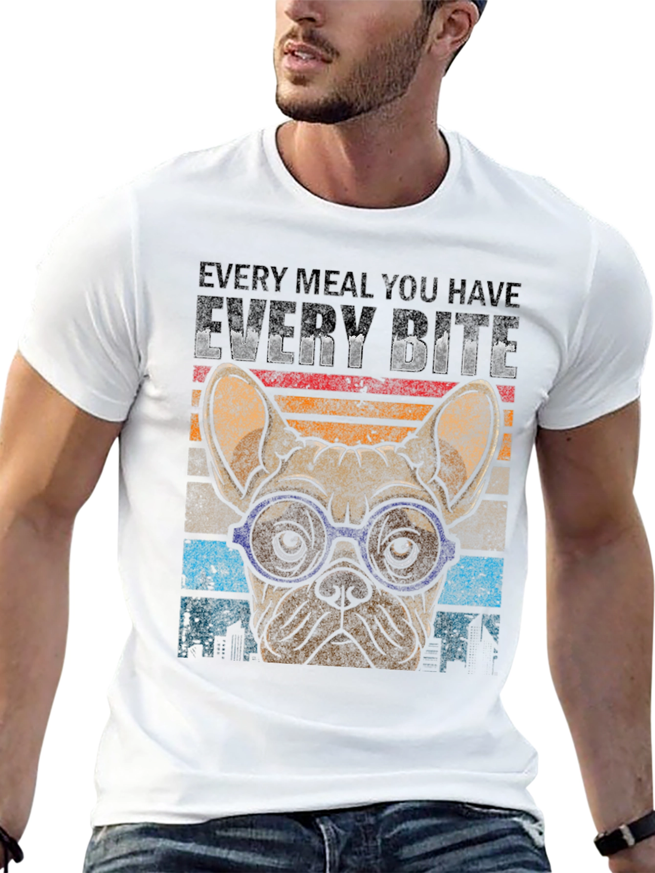 Every Bite Bulldog Graphic Tee