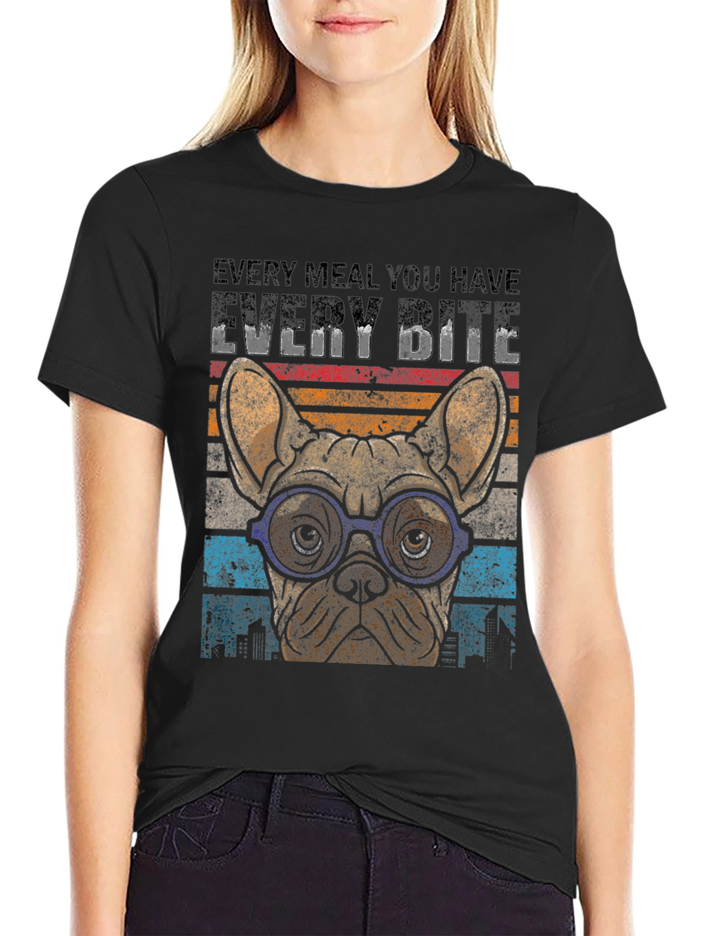 Every Bite Bulldog Graphic Tee
