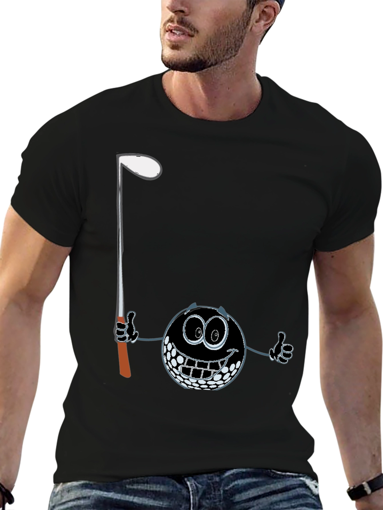 Funny Golf Ball Graphic T-Shirt