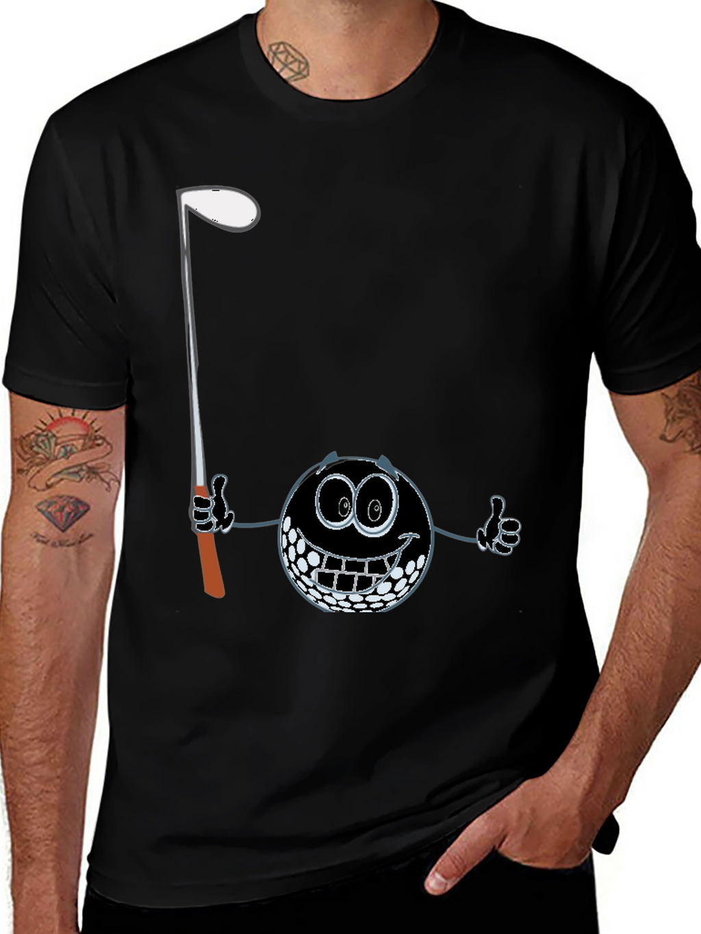 Funny Golf Ball Graphic T-Shirt