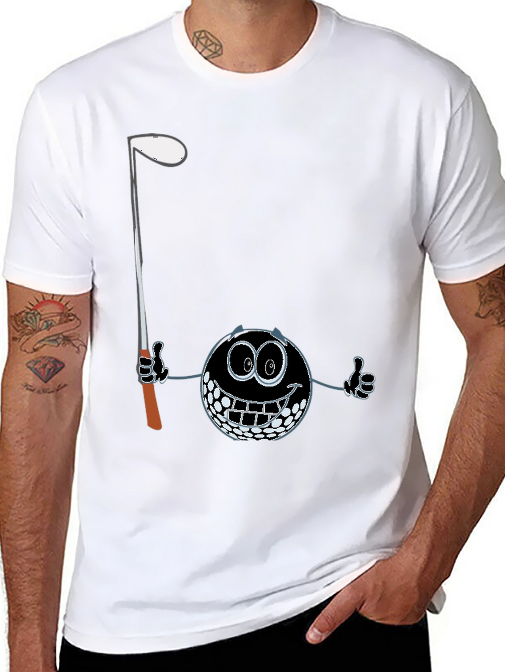 Funny Golf Ball Graphic T-Shirt