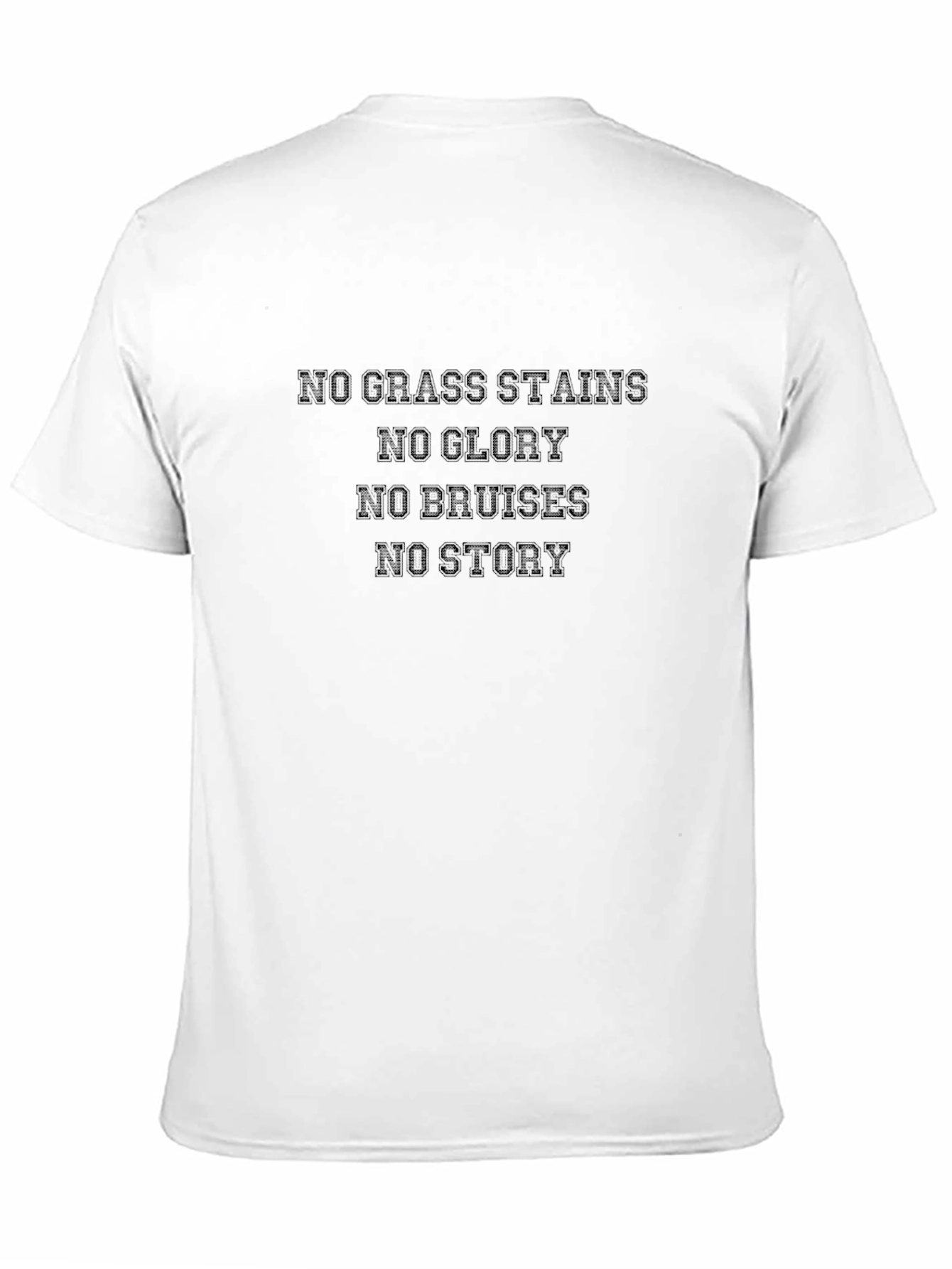 No Grass Stains T-Shirt - Black Graphic Tee