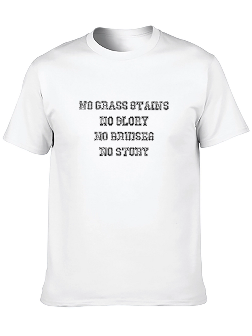 No Grass Stains T-Shirt - Black Graphic Tee