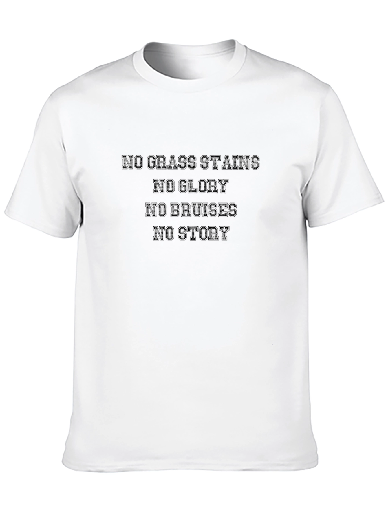 No Grass Stains T-Shirt - Black Graphic Tee