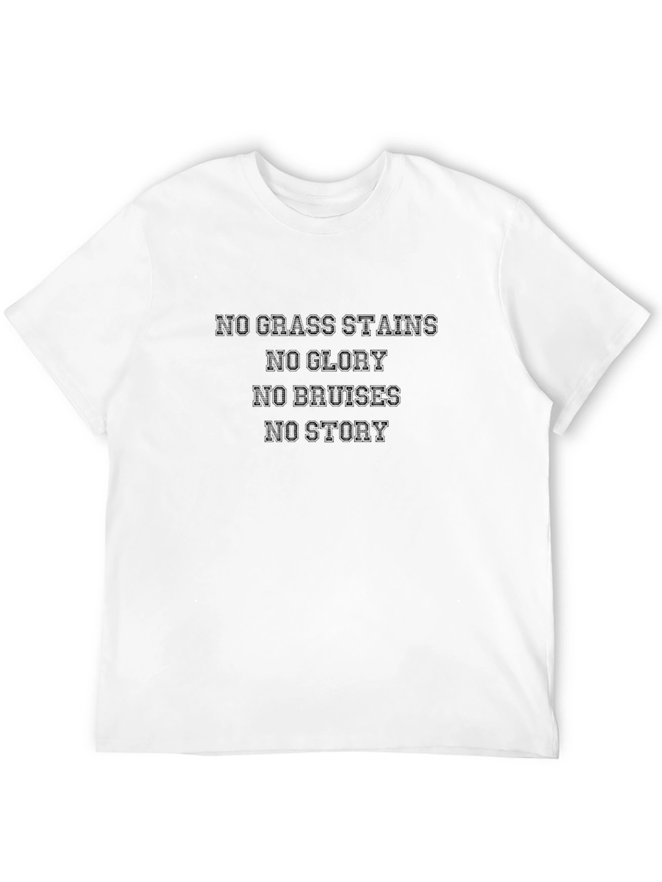 No Grass Stains T-Shirt - Black Graphic Tee