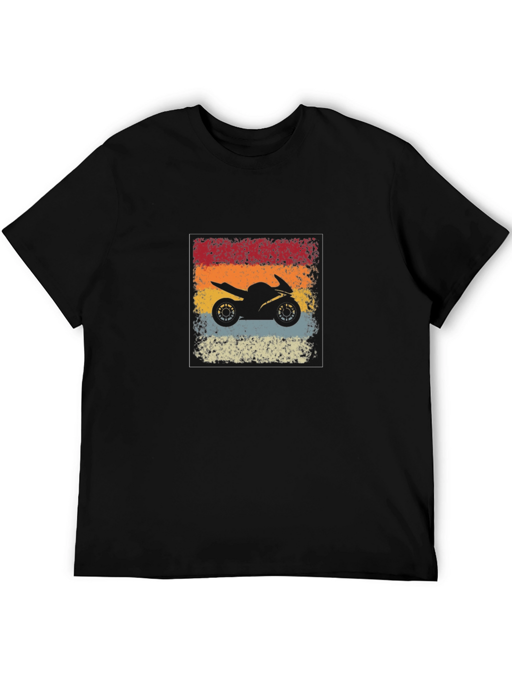 Retro Motorcycle Graphic Tee - Rider Style