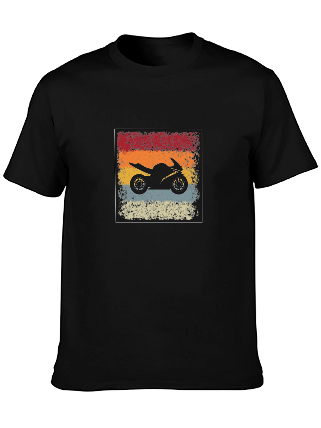 Retro Motorcycle Graphic Tee - Rider Style