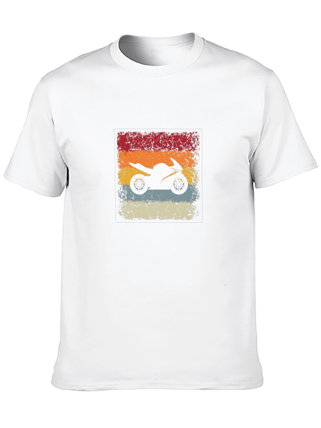 Retro Motorcycle Graphic Tee - Rider Style