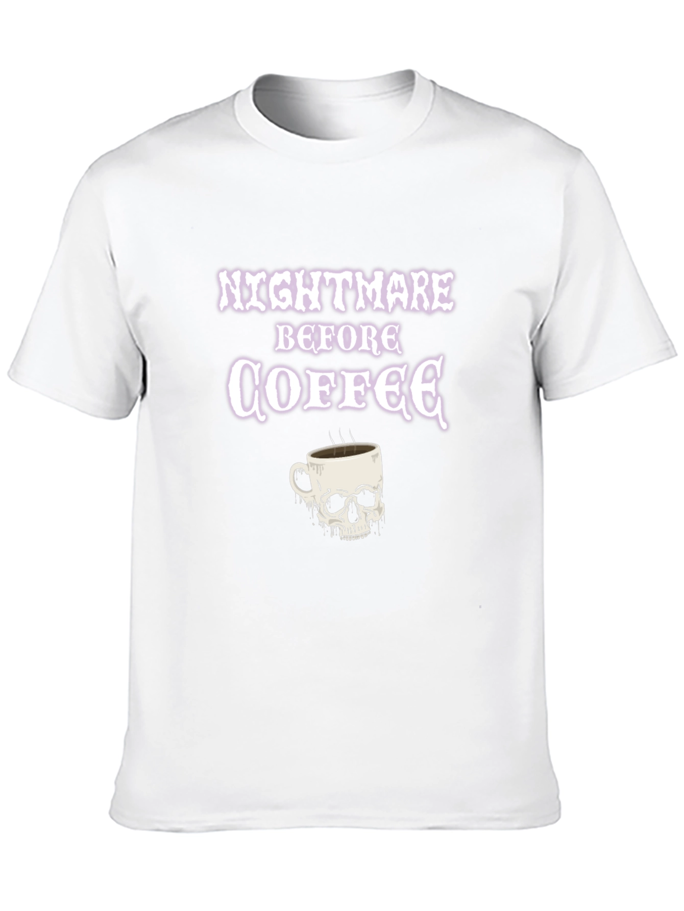 Nightmare Before Coffee Skull T-Shirt - Black