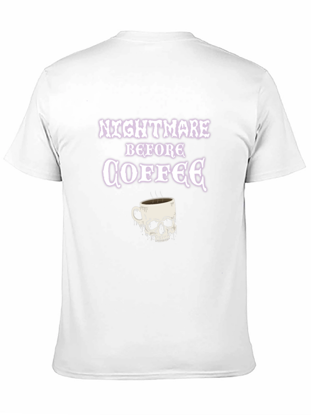 Nightmare Before Coffee Skull T-Shirt - Black