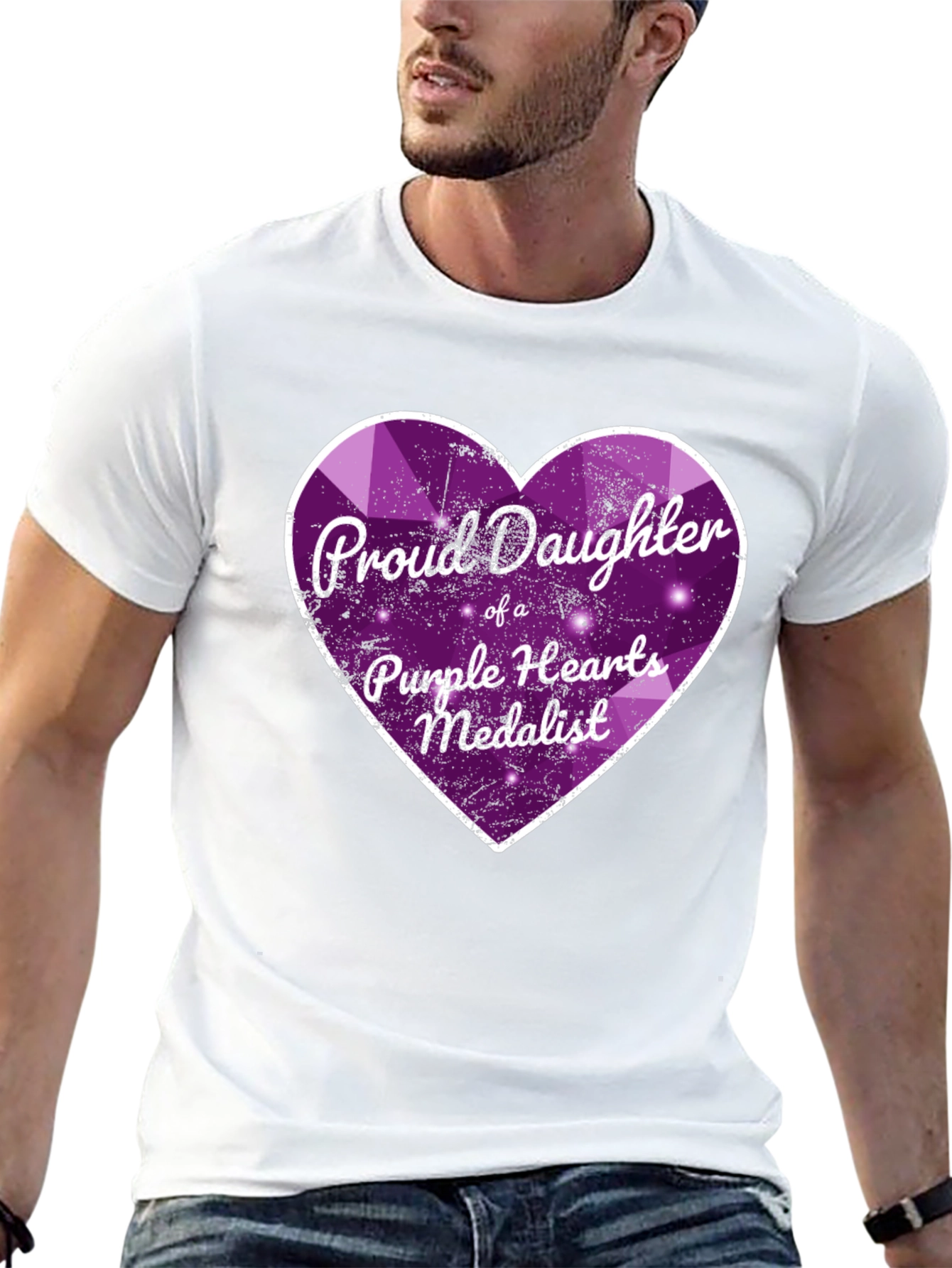 Proud Daughter Purple Heart Medalist T-Shirt
