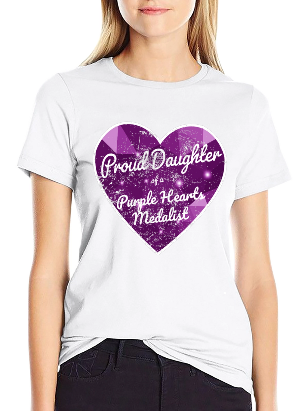 Proud Daughter Purple Heart Medalist T-Shirt