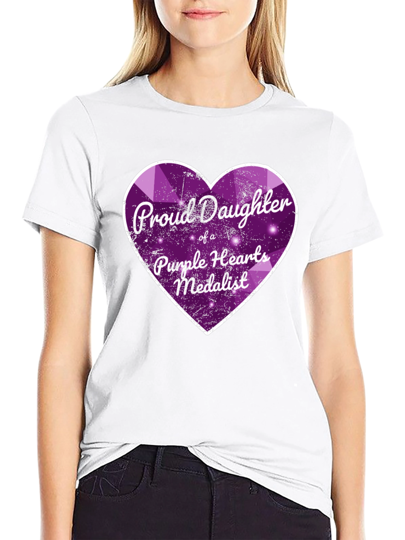 Proud Daughter Purple Heart Medalist T-Shirt