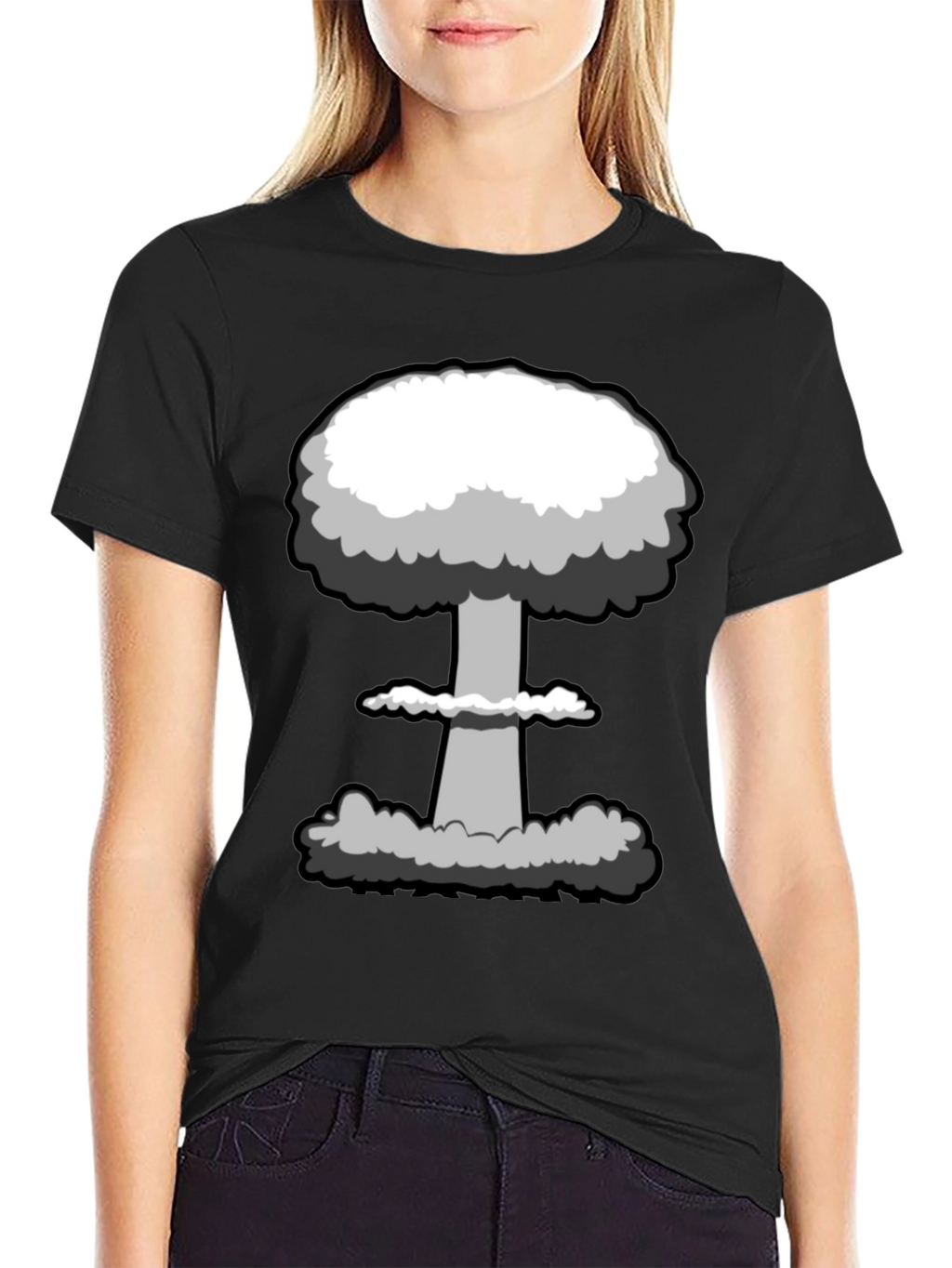 Mushroom Cloud Graphic Tee - Atomic Style Shirt
