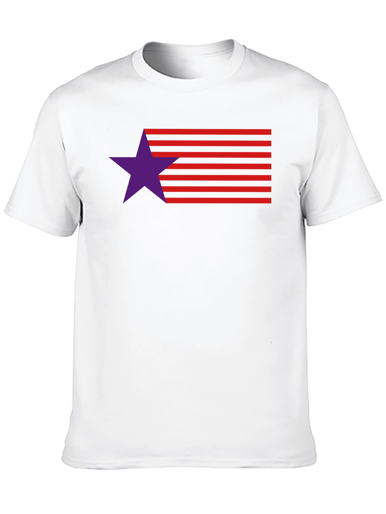 Stylish Star & Stripes Graphic Tee - Modern Design