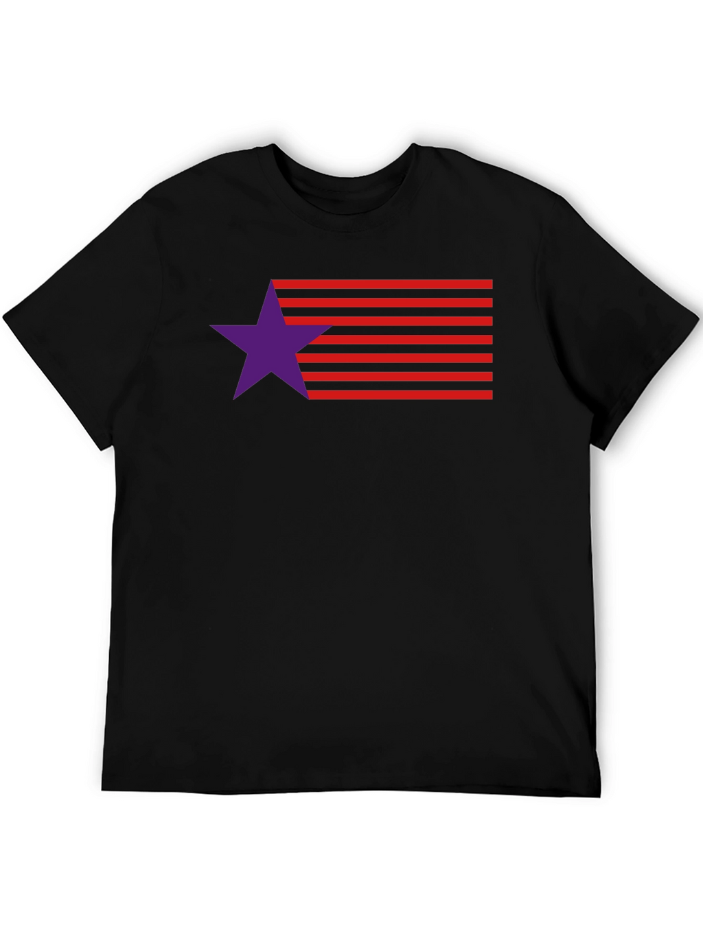 Stylish Star & Stripes Graphic Tee - Modern Design