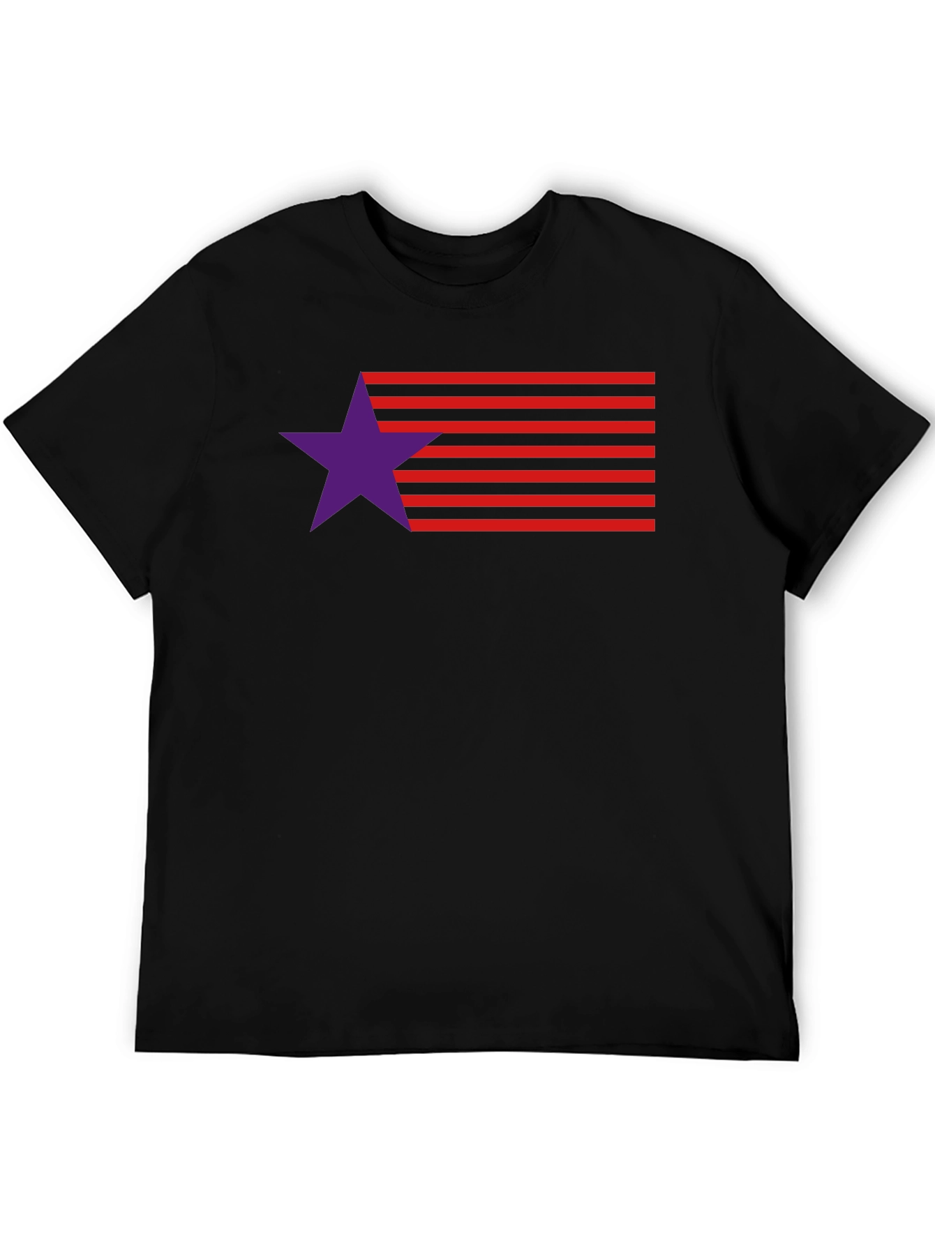 Stylish Star & Stripes Graphic Tee - Modern Design