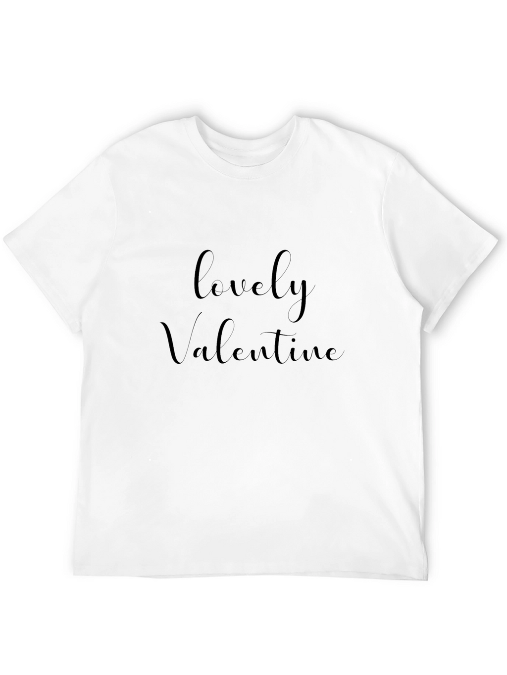 Lovely Valentine Black T-Shirt