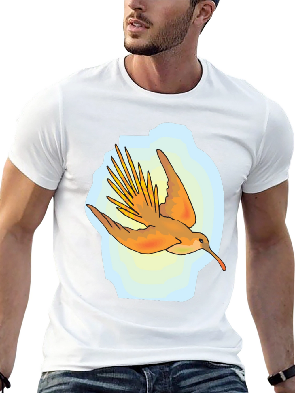 Hummingbird Graphic Tee - Artistic Bird T-Shirt