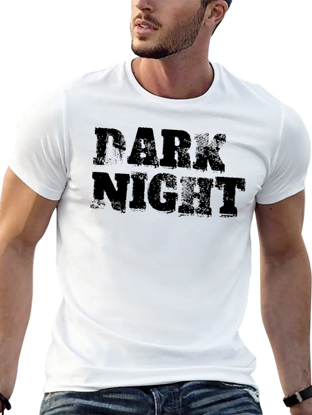 Dark Night Graphic Print Mens T-Shirt