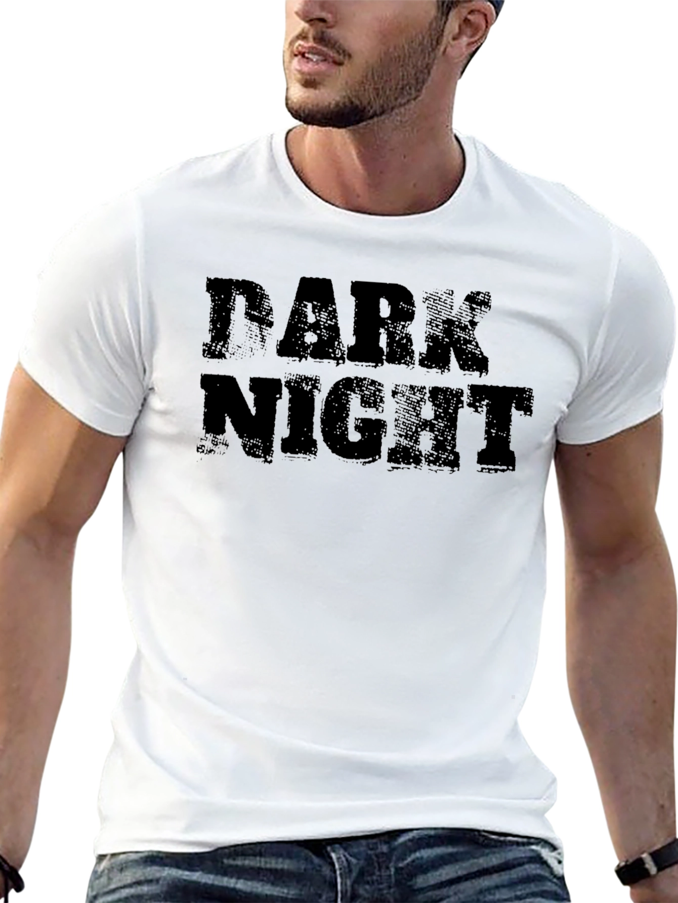 Dark Night Graphic Print Mens T-Shirt
