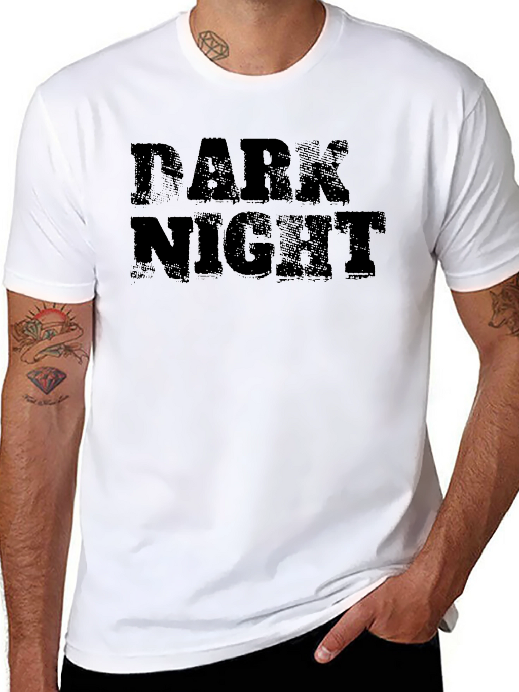 Dark Night Graphic Print Mens T-Shirt
