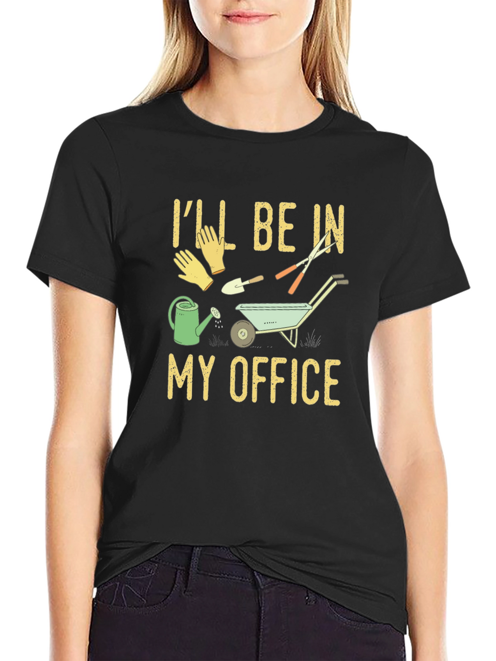 Gardener T-Shirt: Ill Be In My Office Gardening Tee