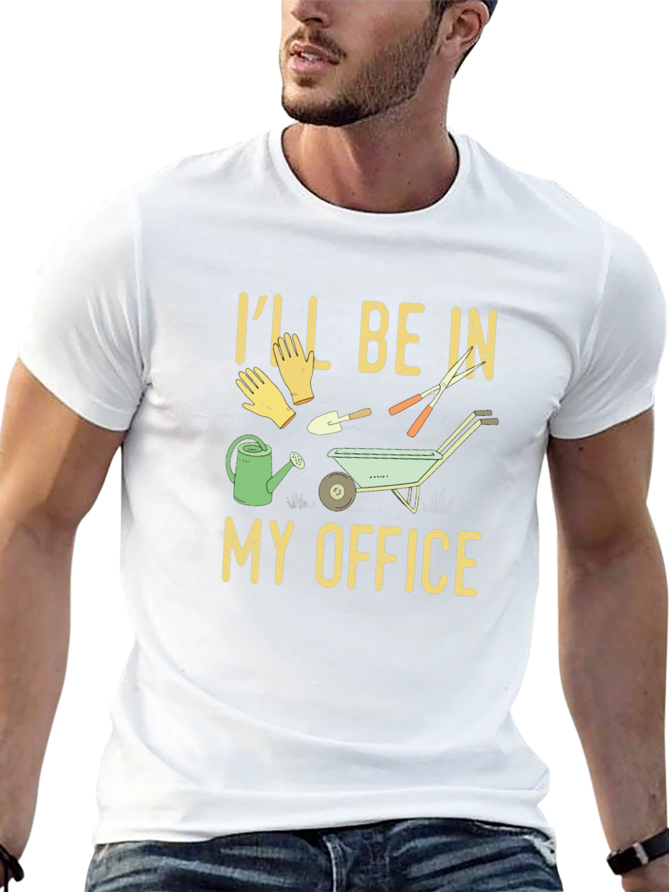 Gardener T-Shirt: Ill Be In My Office Gardening Tee