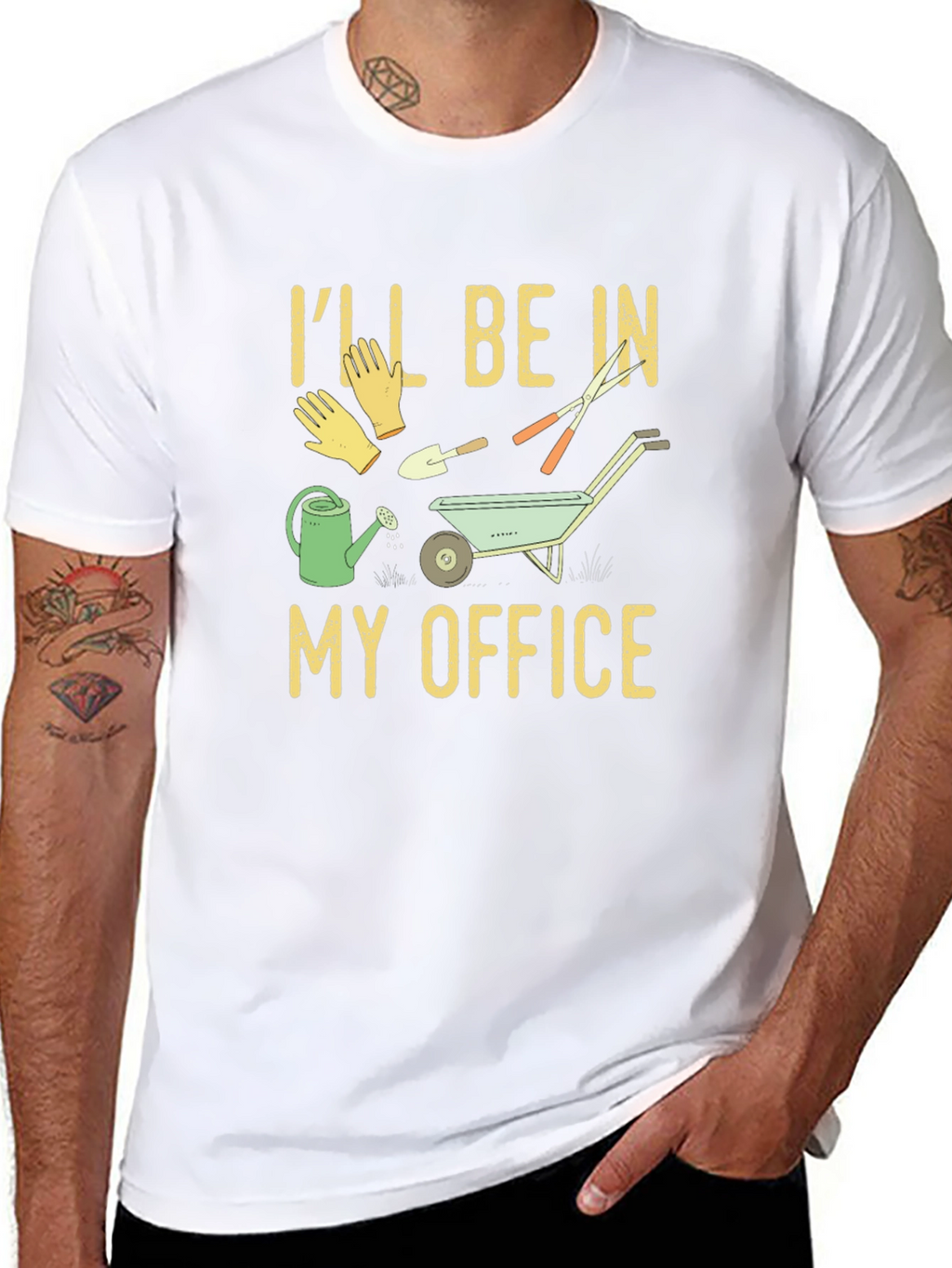 Gardener T-Shirt: Ill Be In My Office Gardening Tee