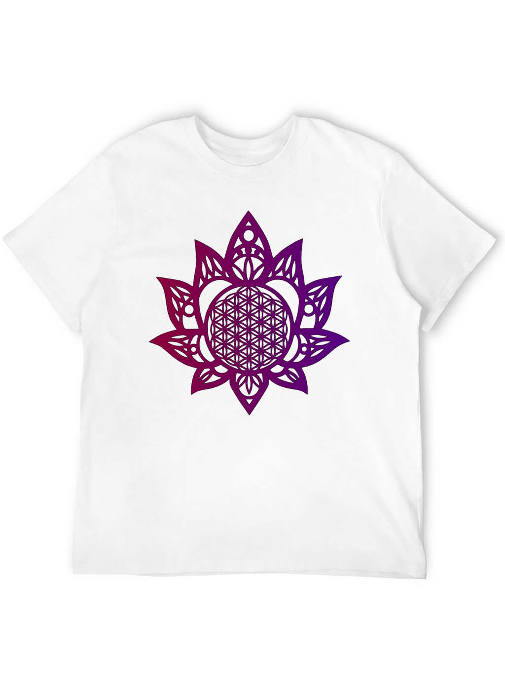 Geometric Flower of Life Graphic Tee