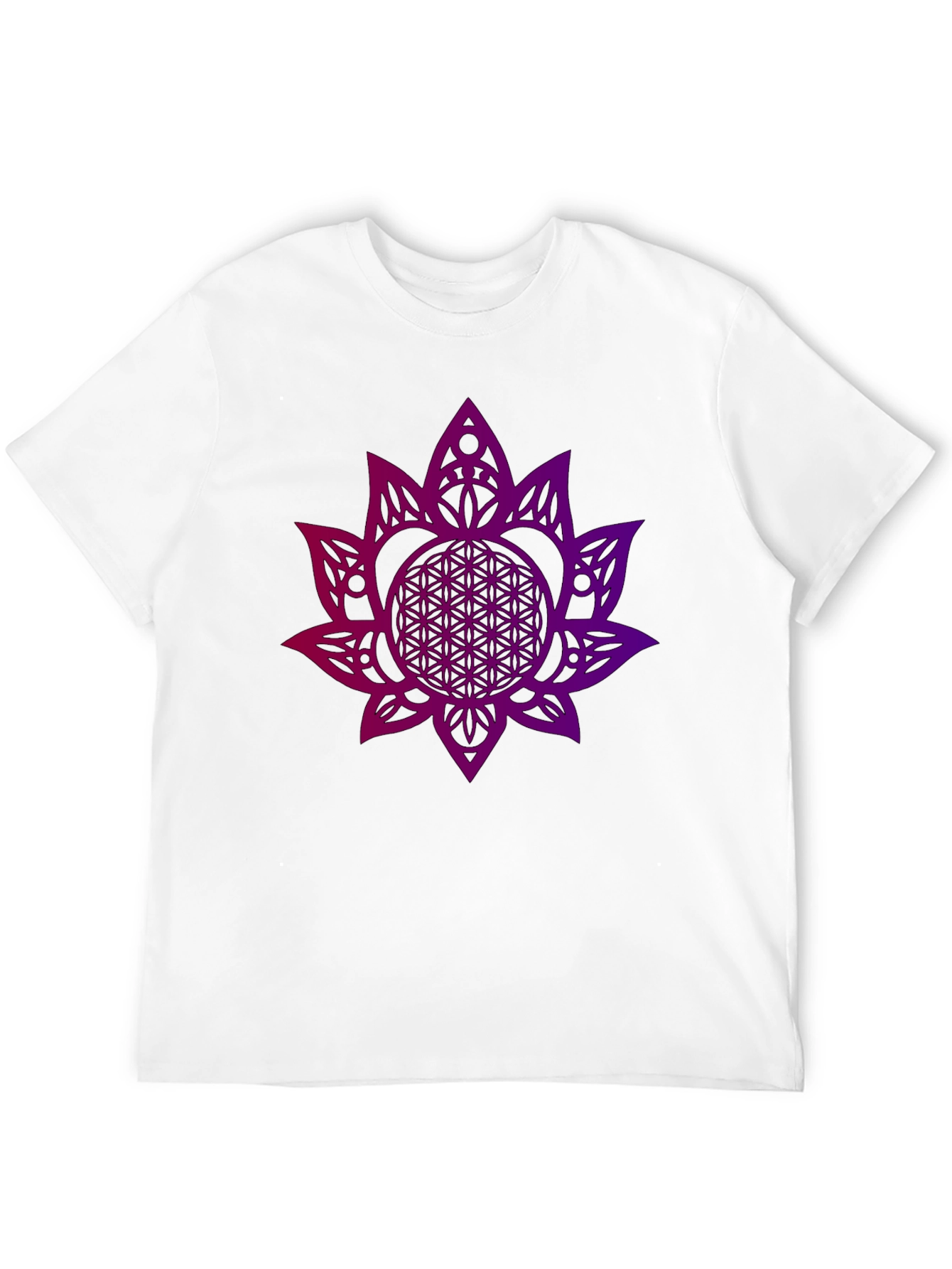 Geometric Flower of Life Graphic Tee