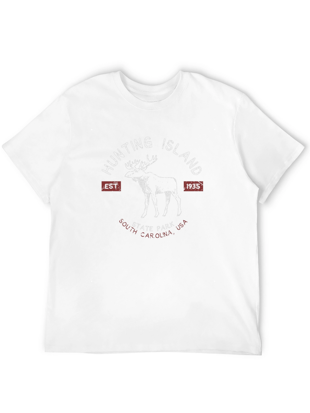 Hunting Island State Park T-Shirt Moose Design