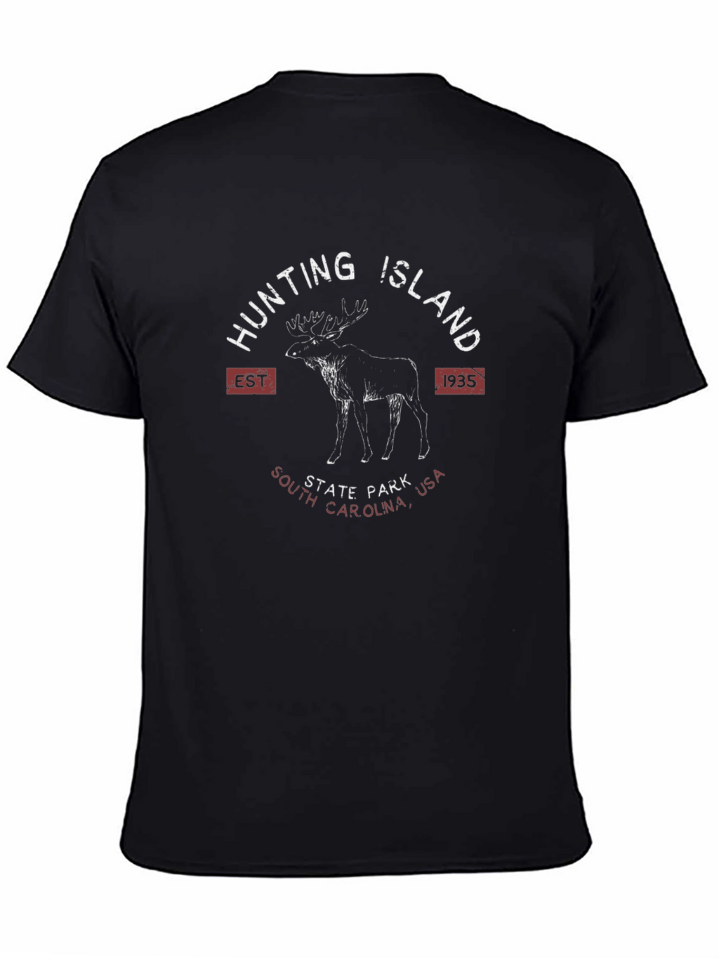 Hunting Island State Park T-Shirt Moose Design