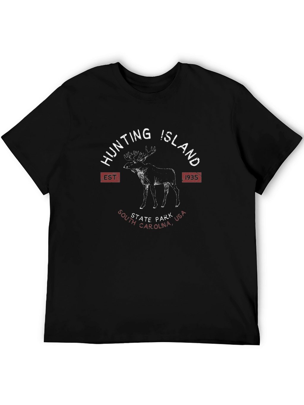 Hunting Island State Park T-Shirt Moose Design