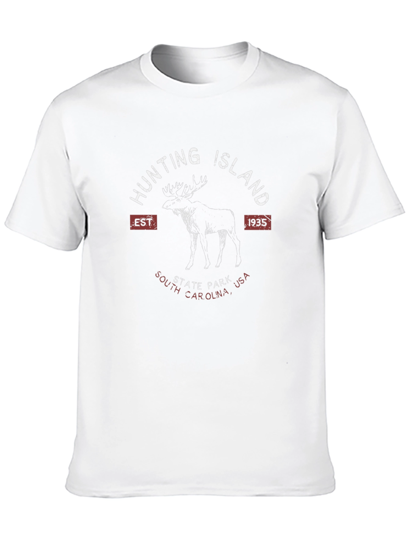 Hunting Island State Park T-Shirt Moose Design