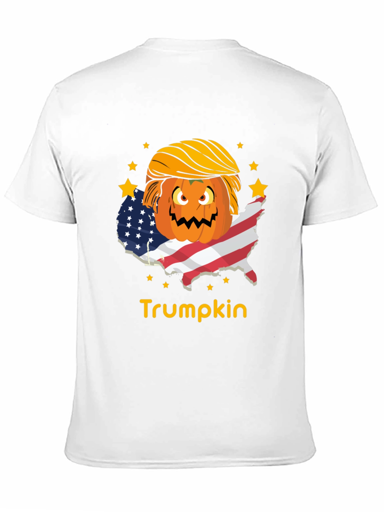 Trumpkin T-Shirt - USA Flag - Pumpkin - Halloween