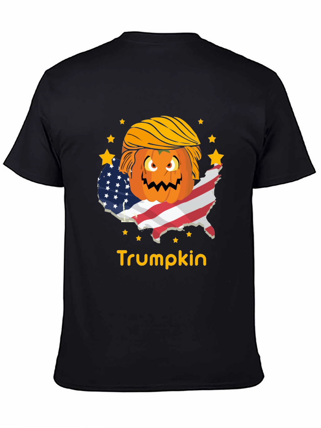 Trumpkin T-Shirt - USA Flag - Pumpkin - Halloween