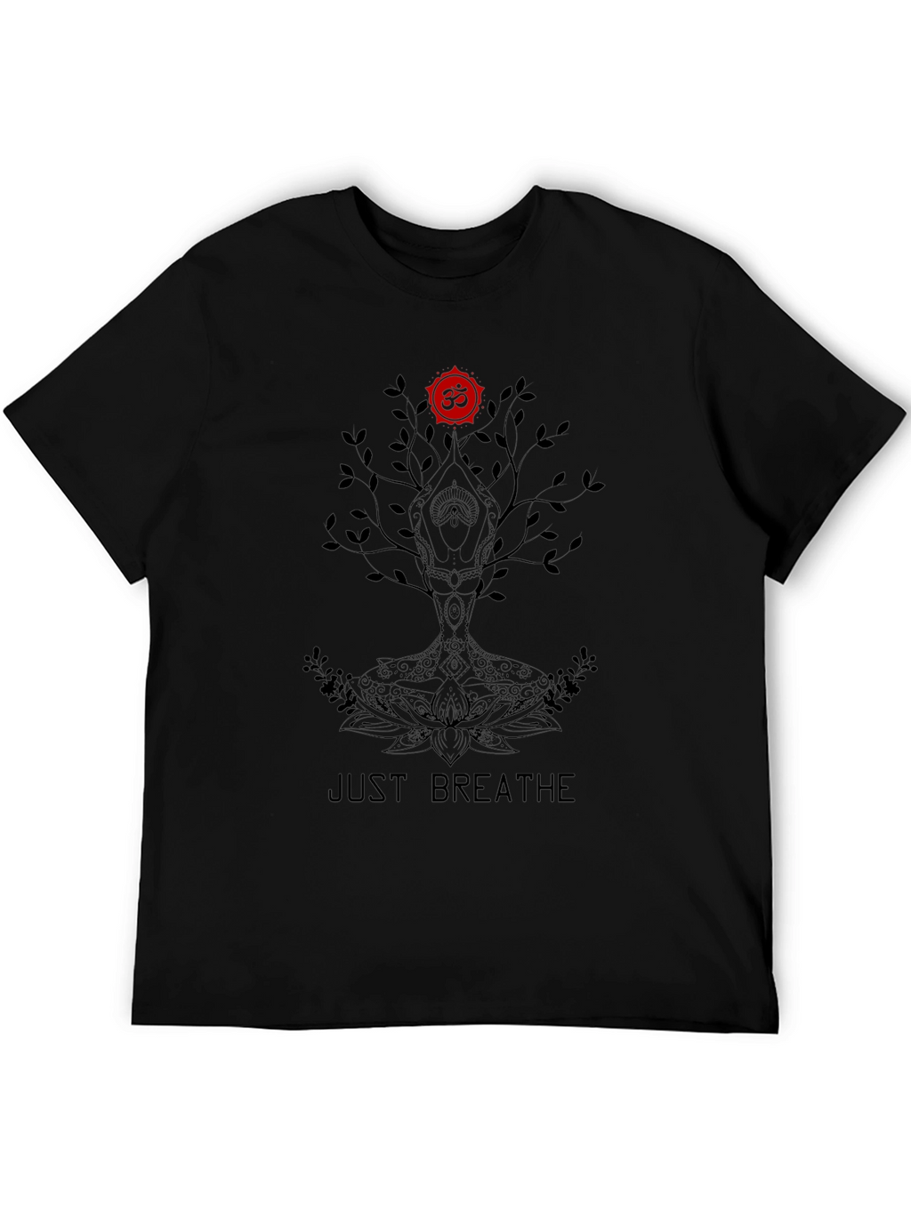 Just Breathe Tree Graphic Tee