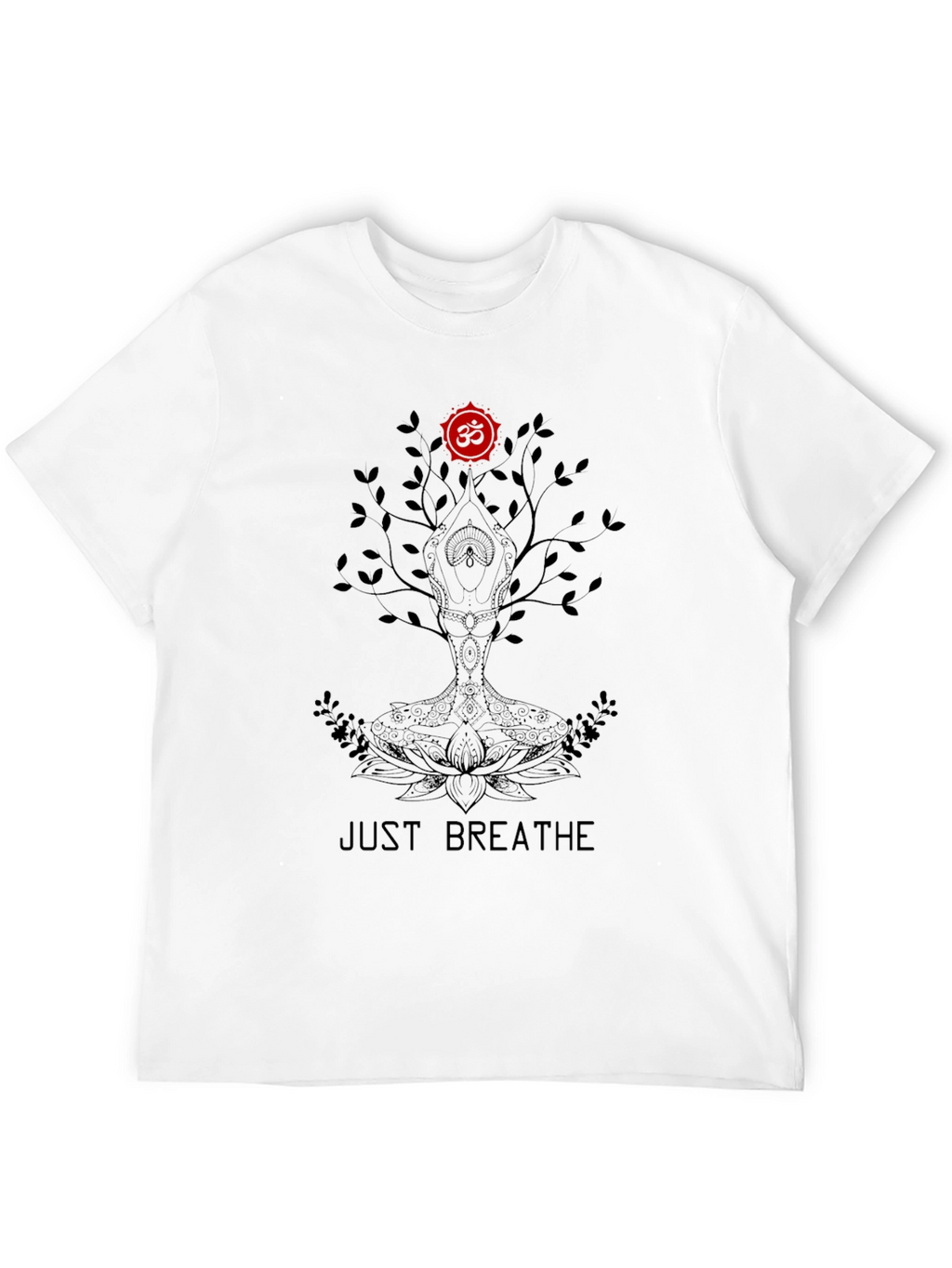 Just Breathe Tree Graphic Tee