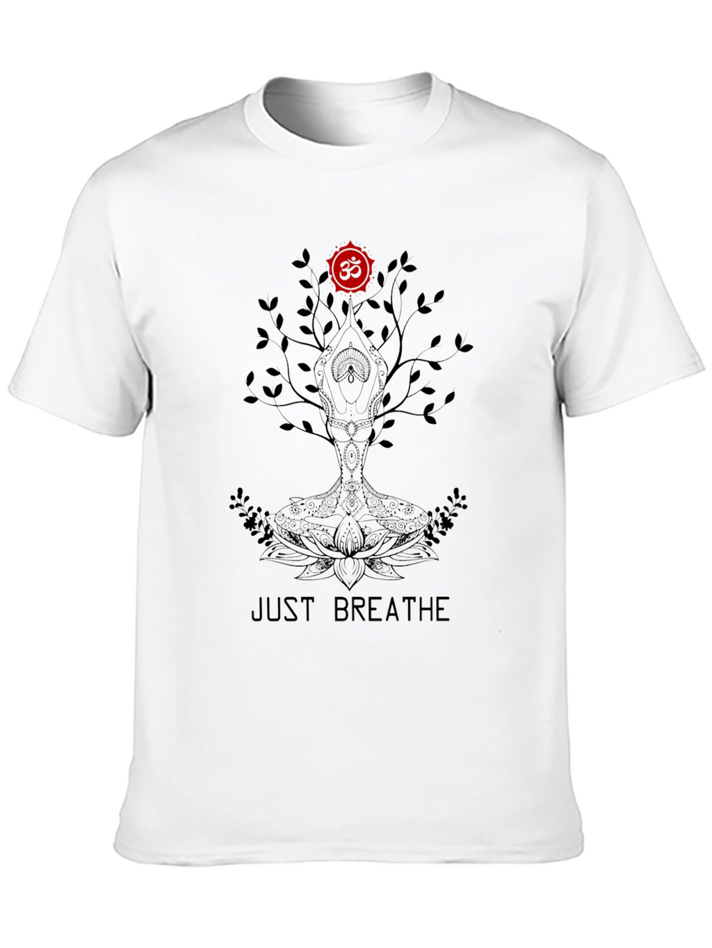 Just Breathe Tree Graphic Tee