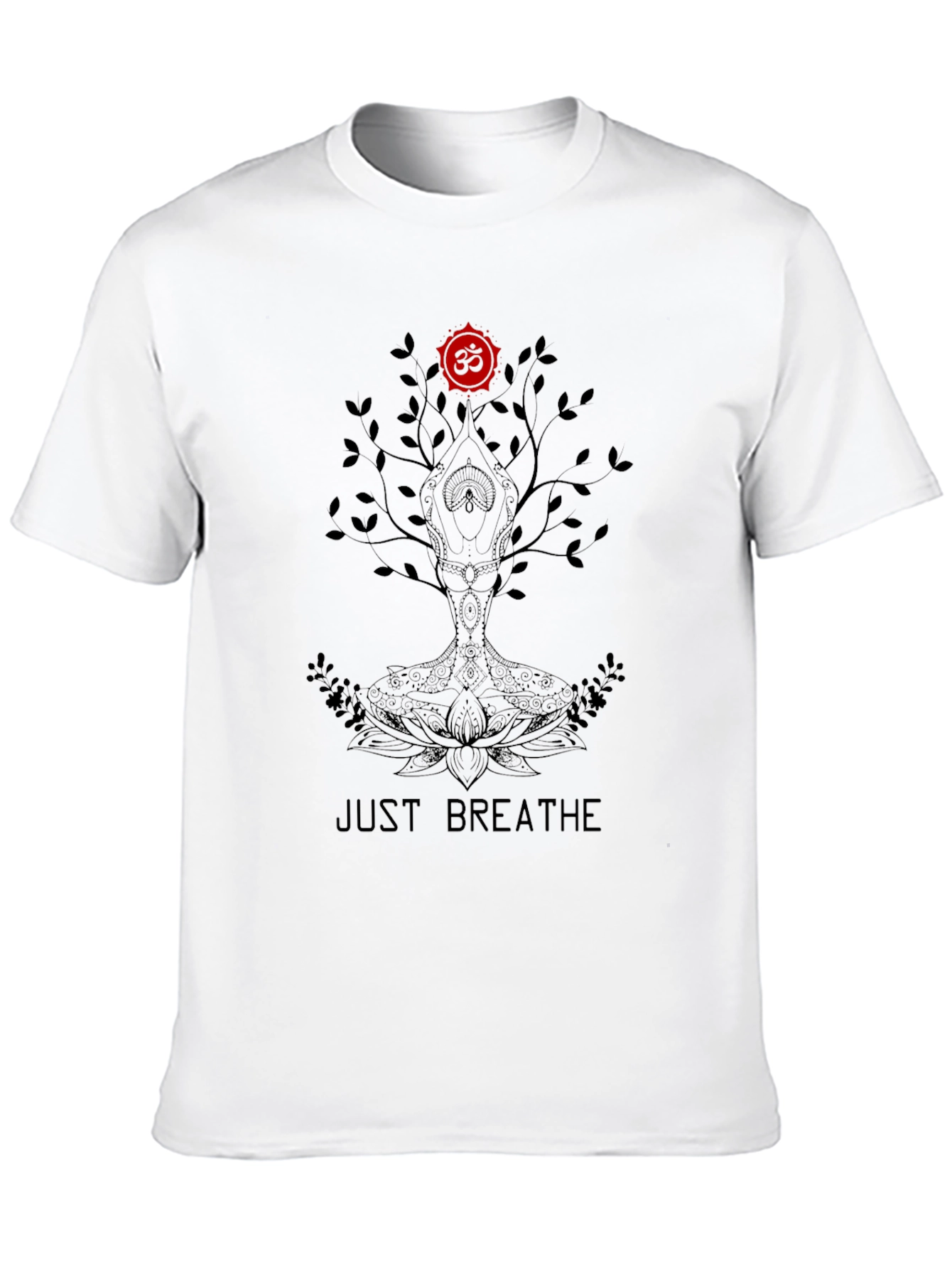 Just Breathe Tree Graphic Tee